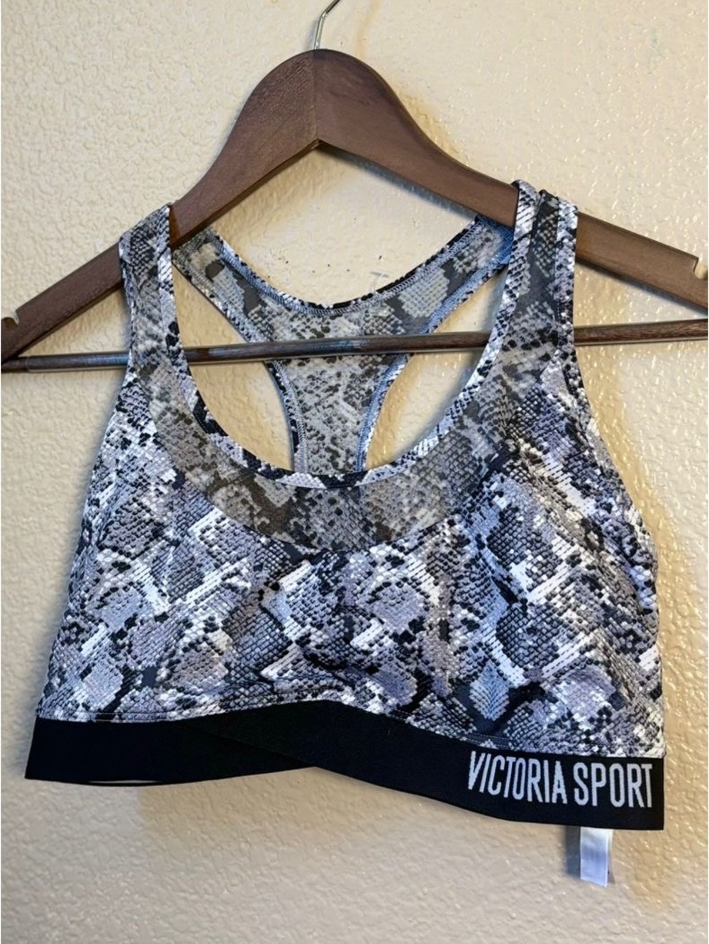 Victoria's Secret Racerback Sport Bra - Black & White